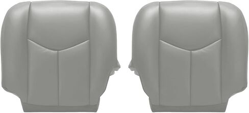 FZJDSD 2PCS Gray 922 Driver & Passenger Side Bottom Replacement Leather Seat Covers Compatible with Chevy Silverado Tahoe Suburban Avalanche Compatible with GMC Yukon Sierra 2003 2004 2005 2006 2007 in Saudi Arabia