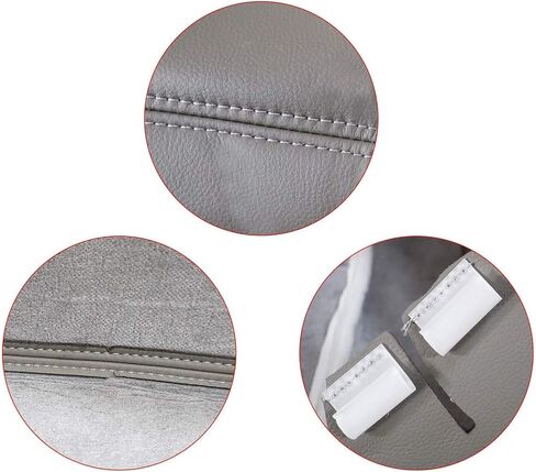 FZJDSD 2PCS Gray 922 Driver & Passenger Side Bottom Replacement Leather Seat Covers Compatible with Chevy Silverado Tahoe Suburban Avalanche Compatible with GMC Yukon Sierra 2003 2004 2005 2006 2007 in Saudi Arabia