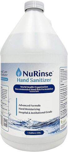 Liquid Hand Sanitizer - One Gallon Medical Grade, 80% Alcohol (128 fl oz) - Made in USA…… in Saudi Arabia