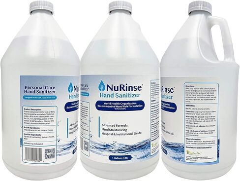 Liquid Hand Sanitizer - One Gallon Medical Grade, 80% Alcohol (128 fl oz) - Made in USA…… in Saudi Arabia