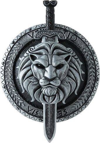 California Costumes Unisex-Adults Thrones Shield and Sword 18", Silver/Black, One Size in Saudi Arabia