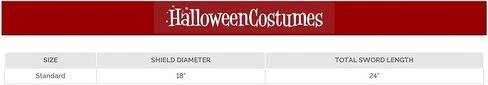 California Costumes Unisex-Adults Thrones Shield and Sword 18", Silver/Black, One Size in Saudi Arabia