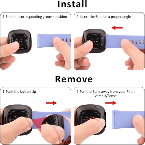 3 PACK Sport Band Compatible with Fitbit Sense 2 / Sense Bands/Fitbit Versa 4 / Versa 3 Bands Women Men, Classic Soft Straps for Fitbit Sense 2 / Sense/Versa 4 / Versa 3 Smart Watch in Kuwait
