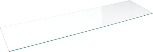 SSWBasics Tempered Glass Shelf - 12" Width x 48" Length x 3/16" Thick - Durable and Stylish - Perfect for Home and Office Use - Set of 2 - Easy Installation and Maintenance - Versatile Display in Saudi Arabia