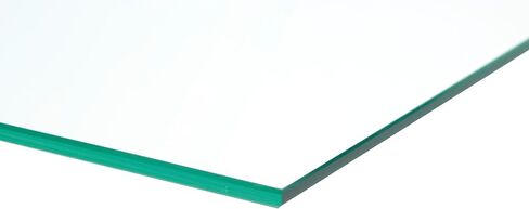 SSWBasics Tempered Glass Shelf - 12" Width x 48" Length x 3/16" Thick - Durable and Stylish - Perfect for Home and Office Use - Set of 2 - Easy Installation and Maintenance - Versatile Display in Saudi Arabia