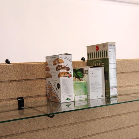 SSWBasics Tempered Glass Shelf - 12" Width x 48" Length x 3/16" Thick - Durable and Stylish - Perfect for Home and Office Use - Set of 2 - Easy Installation and Maintenance - Versatile Display in Saudi Arabia