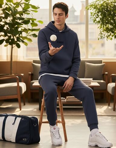بنطال رياضي رجالي من K-Swiss بجيوب - بنطال رياضي خفيف الوزن وجيد التهوية للرجال، بنطال رياضي بأساور للصالة الكاجوال in Kuwait