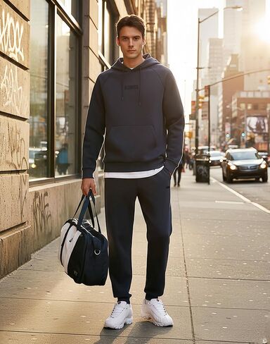 بنطال رياضي رجالي من K-Swiss بجيوب - بنطال رياضي خفيف الوزن وجيد التهوية للرجال، بنطال رياضي بأساور للصالة الكاجوال in Kuwait