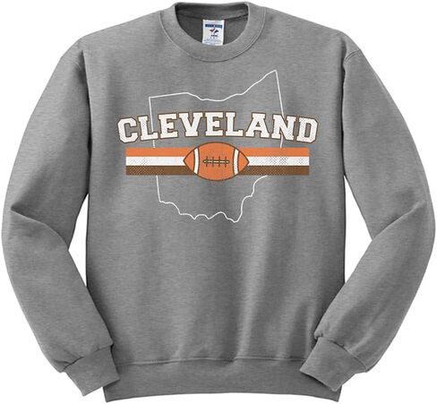 سويت شيرت TeesAndTankYou Cleveland (رياضي) للجنسين in Kuwait