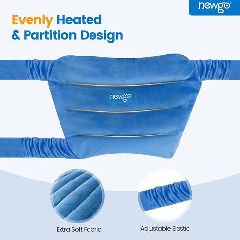 NEWGO Microwavable Heating Pad for Hip/Sciatica Pain Relief, Adjustable Moist Heating Pad Microwave Heated Pack for Hip, Stomach and Back, Unscented in Saudi Arabia