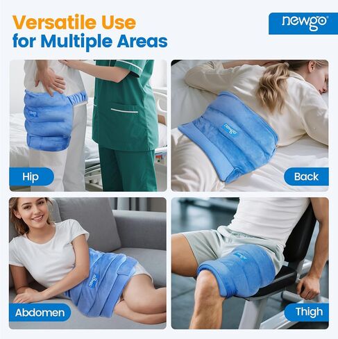 NEWGO Microwavable Heating Pad for Hip/Sciatica Pain Relief, Adjustable Moist Heating Pad Microwave Heated Pack for Hip, Stomach and Back, Unscented in Saudi Arabia