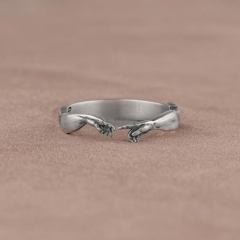 خاتم خلق آدم قابل للتعديل - فرقة كتاب التكوين، خاتم مايكل أنجلو، فرقة الوعد، فن عصر النهضة، المجوهرات الدينية، المجوهرات الفنية in Kuwait