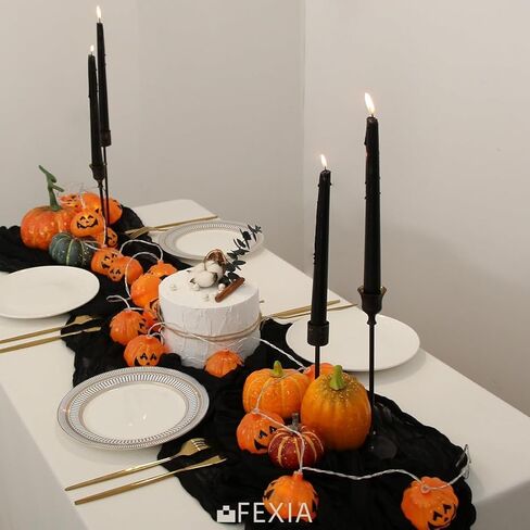 Nialnant 6 حزمة مفرش طاولة من القماش القطني الوردي الفاتح بطول 6.10 قدم، مفارش طاولة من الشاش لحفلات الزفاف، وحفلات أعياد الميلاد، وديكور طاولة عيد الفصح in Kuwait