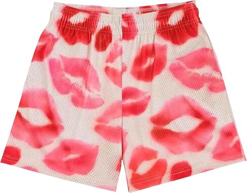 Mens Basketball Shorts Graphic Print Casual Running Workout Mesh Drawstring Shorts with Pockets in Saudi Arabia