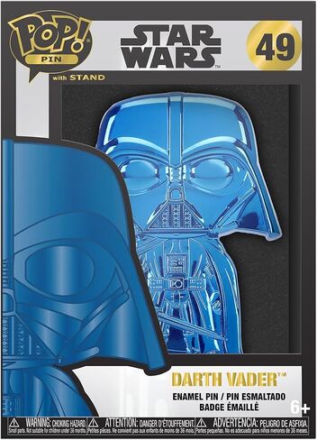 Loungefly PIN Large POP! Enamel Pin: Star Wars: Dark Side - Darth Vader Neon Enamel Pins - Cute Collectable Novelty Brooch - for Backpacks & Bags - Gift Idea - Official Merchandise in Saudi Arabia