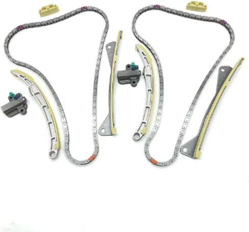 مجموعة سلسلة توقيت المحرك 3.3L 3.8L تناسب Genesis G80/ G90 17-19، Hyundai Azera 12-17/ Palisade 20-22، 14-20 Kia Cadenza/Sorento 3.3/3.8L V6 DOHC استبدال OE 24321-3L100 24820-3CGA3 in Saudi Arabia