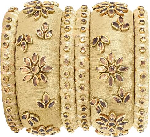 Aheli Beautiful Indian Wedding Wear Handmade Faux Stone Studded Velvet Bangle Set Chuda Bollywood Ethnic Fashion Jewelry Gift for Women in Saudi Arabia