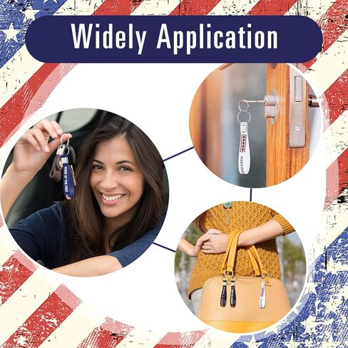 Cunno 100 Pcs Memorial Day Silicone Keychains Patriotic Veteran Gift Bulk Military Keychains Retirement Supplies American Flag Key Rings for Memorial Independence Day Army Fan Party Favor in Saudi Arabia