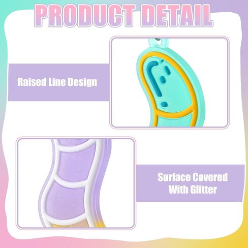 Sureio 24 Pcs Book Lover Gifts Book Worm Keychains Bulk Bookish Party Favors for Kids Reading Club Party Supplies Glitter Gummy Soft Silicone Reading Keychain for Readers Nerd Gifts in Saudi Arabia