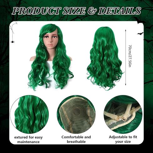Witches Costume Women Witch Wigs Hat and Stockings Witch Outfit Halloween Costumes Women in Saudi Arabia