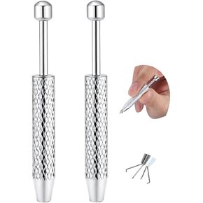 Professional Body Jewelry Insertion Taper Tool - 14G 16G 18G 20G Stainless Steel Flat Back Earrings Applicator, Threadless Insertion Pin & Threaded Ball Grabber Kit for Ear, Nose, Lip Piercing Jewel in Saudi Arabia