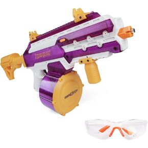 Sirius Gel Ball Blaster Gun 220FPS (XL Size), Full Auto Electric Water Bead Rifle with 1500 Capacity Mag, 1800mAh Rechargeable Battery, Splatter Ball Toy for Age 14+ & Adults (Purple) in Kuwait