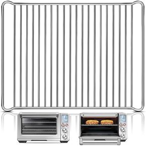 GWY Smart Oven Rack for Breville Air Fryer Countertop Oven BOV845BSS, 14''×11.6'' Stainless Steel Air Fryer Accessories Replacement Parts Roasting Steamer Grill Racks Baking Tray，Dishwasher safe in Saudi Arabia