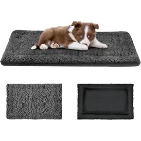 2 في 1 سرير للكلاب، بساط قابل للغسل على الوجهين (بارد ودافئ) ناعم منفوش لبيت الحيوانات الأليفة لمرتبة نوم كبيرة وصغيرة وجرو وقطط يمكن غسلها في الغسالة، سجادات تبريد للكلاب (رمادي داكن، 24 بوصة × 17.5 بوصة × 1.5 بوصة) in Kuwait