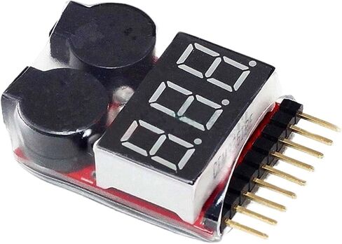 1pcs 1-8S LED Low Voltage Buzzer Alarm Voltage Indicator Checker Tester in Saudi Arabia