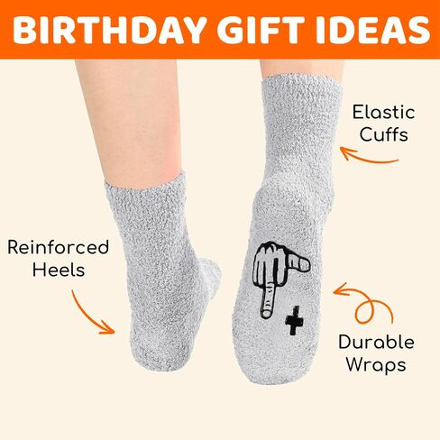 HAPPYPOP Birthday Gifts for Men - Fuzzy 31 32 33 34 35 Year Old Socks, Best Gifts for 35th Man Male Him in Saudi Arabia