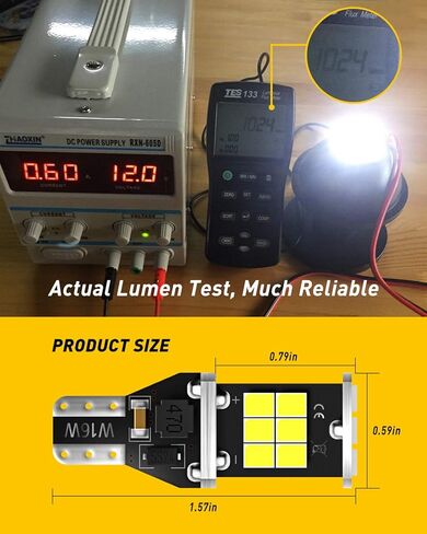 AUXITO أحدث 194 مصباح LED لإضاءة لوحة الترخيص 6500K أبيض ساطع، خالي من الأخطاء في Canbus 168 2825 T10 W5W لمبة LED لخريطة باب قبة السيارة، أضواء لوحة ترخيص صندوق السيارة، حزمة من 2 in Kuwait