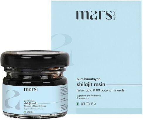 mars by GHC Pure Organic Himalayan Shilajit Resin| High Fulvic Acid Content | Stamina & Immunity - Pack of 2 (40g) | Good Health Comapny | Overall Well Being in Saudi Arabia