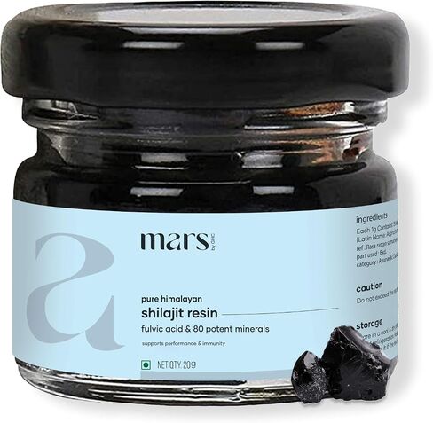mars by GHC Pure Organic Himalayan Shilajit Resin| High Fulvic Acid Content | Stamina & Immunity - Pack of 2 (40g) | Good Health Comapny | Overall Well Being in Saudi Arabia