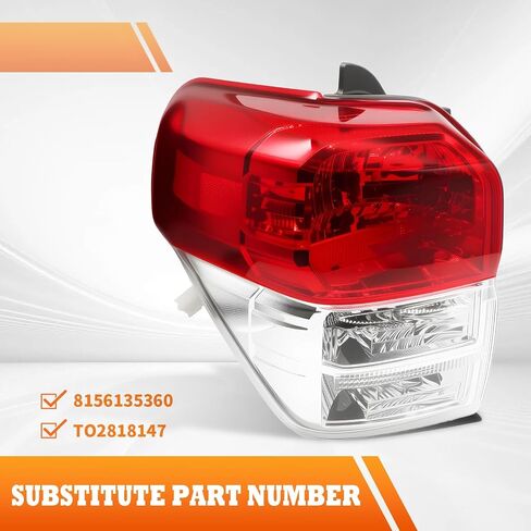 Driver Side Tail Light Compatible with 2010 2011 2012 2013 4Runner Limited SR5 Rear Lamp Taillight 8156135360 TO2818147 (Left) in Saudi Arabia