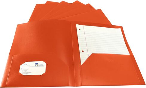 School Smart 2-Pocket Poly Folders, Blue, Pack of 25 in Kuwait