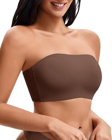 DEANGELMON حمالات الصدر للنساء الراحة عدم الانزلاق سيليكون العصابة Bralette اللاسلكية صديرية دائرية الصدرية بسط غير المبطنة الصدرية in Kuwait