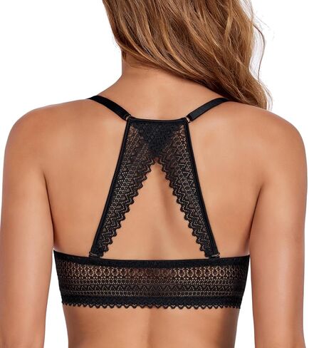 Lemorosy Women's Push Up Front Closure Bra Plunge Smooth Tshirt Padded Comfortable Bra Multiway Convertible Racerback Lace in Saudi Arabia