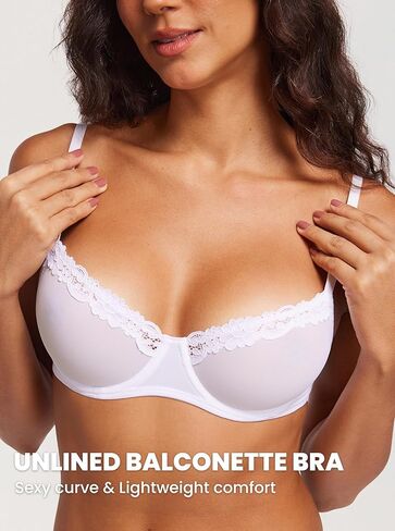 حمالة صدر DOBREVA نسائية شفافة شبكية مثيرة غير مبطنة من Demi Underwire حمالات صدر دانتيل مقاس كبير in Saudi Arabia