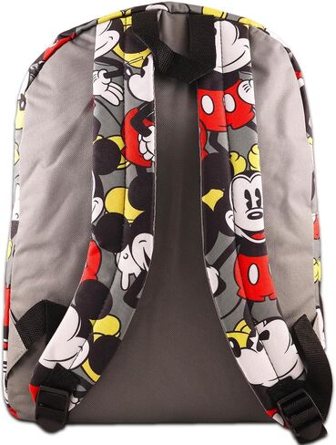 Mickey Mouse Backpack for Kids - Bundle with 16" Canvas Mickey Backpack with Water Bottle, Tattoos, More | Mickey Mouse Backpack Set for Boys, Toddlers in Saudi Arabia