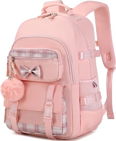 Hey Yoo Cute School Backpack for Girls Backpack for School Bag Bookbag Set with Lunch Box Teen Girl Backpacks for Girls Teens (Black) in Saudi Arabia