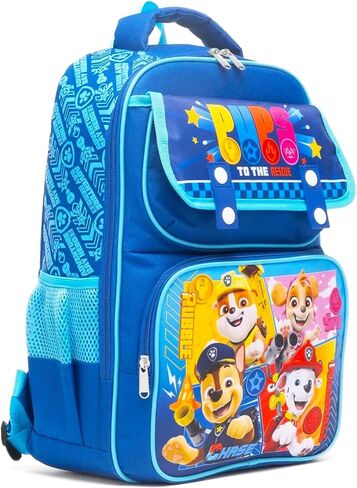 Paw Patrol Backpack for Kids - Bundle with 15" Backpack Featuring Chase, Marshall, Skye, Rubble Plus Water Bottle, Stickers, More | Paw Patrol School Bag for Boys, Girls in Saudi Arabia