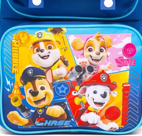 Paw Patrol Backpack for Kids - Bundle with 15" Backpack Featuring Chase, Marshall, Skye, Rubble Plus Water Bottle, Stickers, More | Paw Patrol School Bag for Boys, Girls in Saudi Arabia