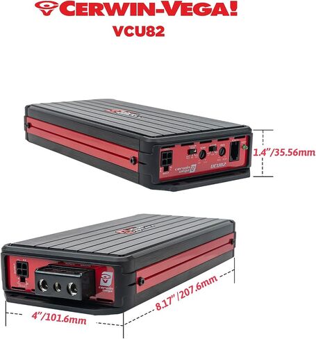 Cerwin Vega 600 Watt 4 Channel Digital Amplifier, Class D Amp with Bass Knob, High-Power Car Audio System | Input Sensitivity, Compact Size for Enhanced Car Speakers Performance VCU84 in Saudi Arabia