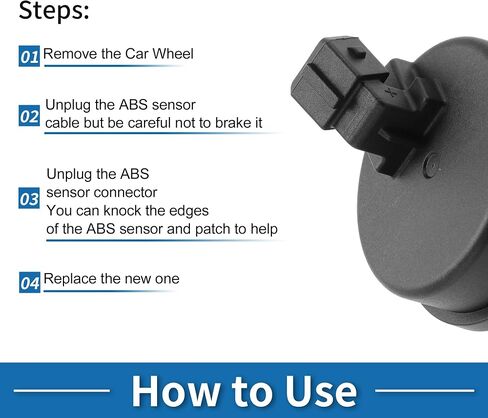 ABS Wheel Speed Sensor Rear Left Right ABS Sensor Anti-Lock Braking System Sensor No.58980G6000 for Kia Picanto 2017-2020 in Saudi Arabia