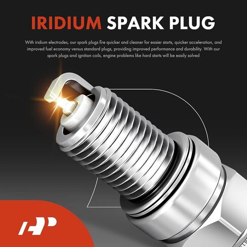 A-Premium 1x Ignition Coil Pack and 8x Iridium Spark Plugs Compatible with Chevrolet Impala, Tahoe, Camaro, Express, Corvette, P30 & GMC Yukon & Cadillac Escalade & Buick Roadmaster & Pontiac Firebird in Saudi Arabia