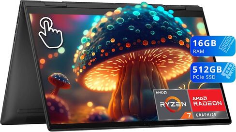 لاب توب اتش بي انفي x360 2 في 1 بشاشة لمس 15.6 بوصة - ايه ام دي رايزن 5 5625U، ذاكرة الوصول العشوائي 32 جيجا، 1 تيرابايت اس اس دي، ويندوز 11، ملحقات 3 في 1 (متجددة) in Saudi Arabia