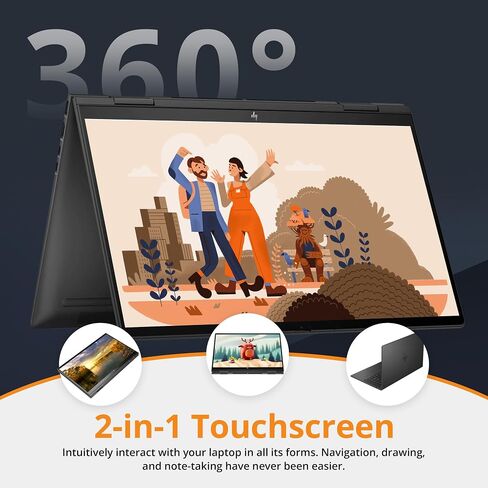 لاب توب اتش بي انفي x360 2 في 1 بشاشة لمس 15.6 بوصة - ايه ام دي رايزن 5 5625U، ذاكرة الوصول العشوائي 32 جيجا، 1 تيرابايت اس اس دي، ويندوز 11، ملحقات 3 في 1 (متجددة) in Saudi Arabia