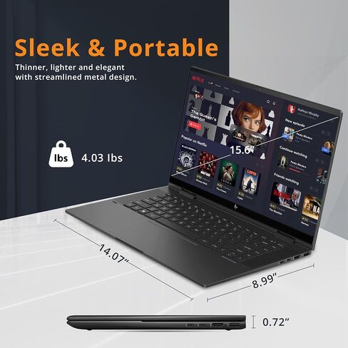 لاب توب اتش بي انفي x360 2 في 1 بشاشة لمس 15.6 بوصة - ايه ام دي رايزن 5 5625U، ذاكرة الوصول العشوائي 32 جيجا، 1 تيرابايت اس اس دي، ويندوز 11، ملحقات 3 في 1 (متجددة) in Saudi Arabia
