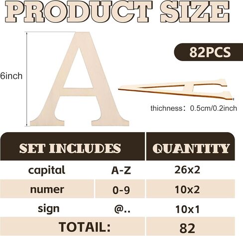 1440 Pcs Wooden Letters 1/2 Inch Small Wooden Alphabet Letters Numbers and Symbol for Craft, Unfinished Wooden Letters for Home Decor DIY Painting Crafts Spelling Homemade Education in Kuwait