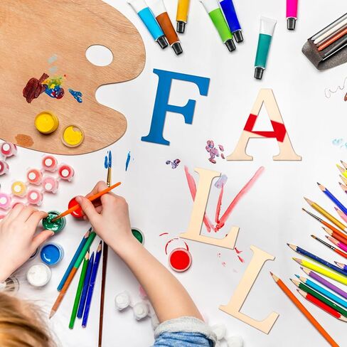 1440 Pcs Wooden Letters 1/2 Inch Small Wooden Alphabet Letters Numbers and Symbol for Craft, Unfinished Wooden Letters for Home Decor DIY Painting Crafts Spelling Homemade Education in Kuwait